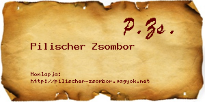 Pilischer Zsombor névjegykártya